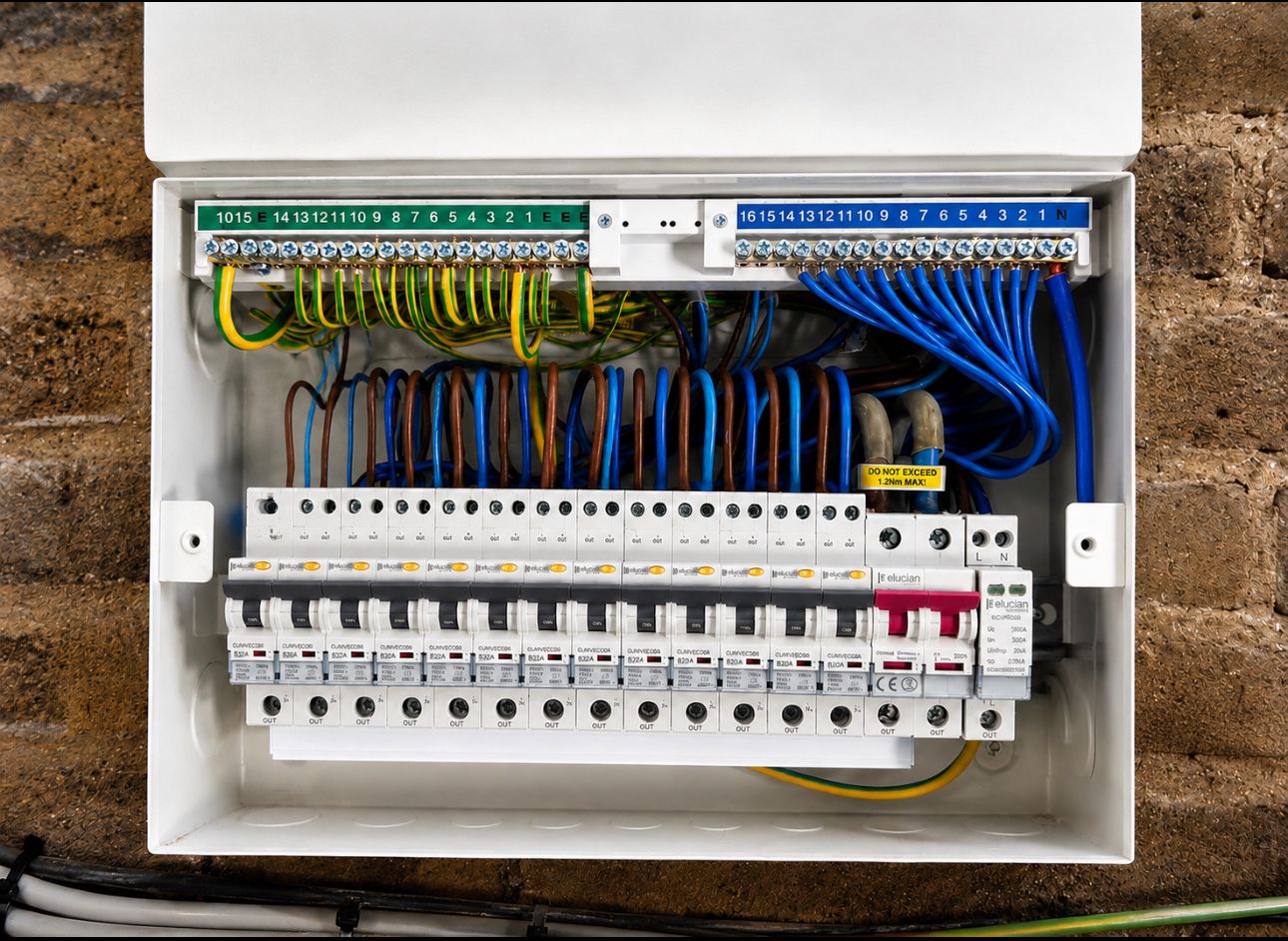 Consumer unit upgrade carried out by certified electrician in Oxford